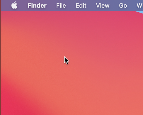 Mouse Pointer in Mac Screenshot